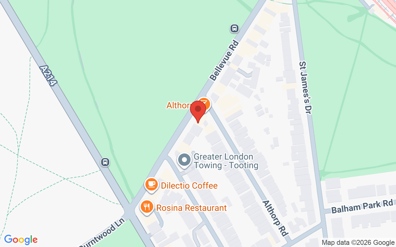 Map showing the location of Laban London Barbers – Bellevue Road