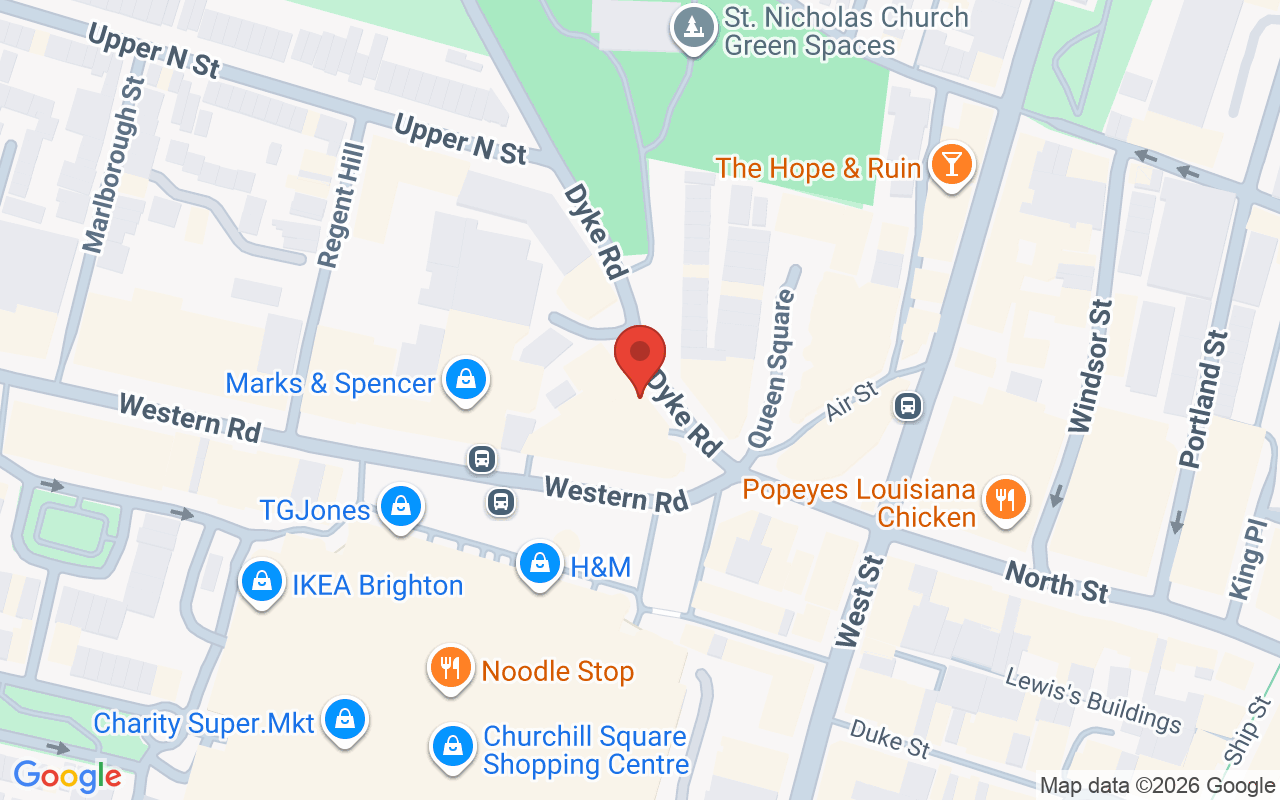 Map showing the location of Dua Beauty Studio