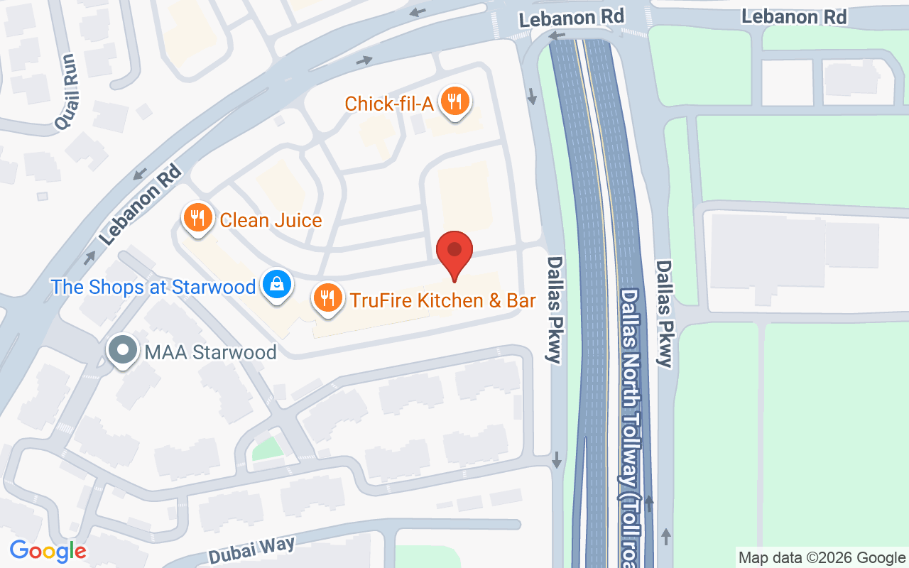 Map showing the location of Mr. Winston’s – Frisco Barbershop